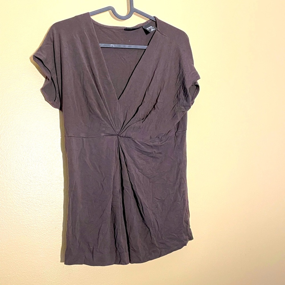 Short Sleeved Brown Shirt